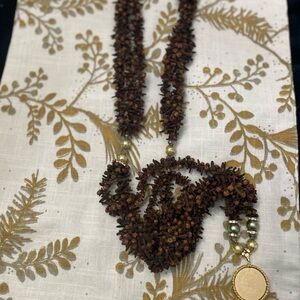Handmade Clove  seeds long necklace with superior quality beads and Turkish